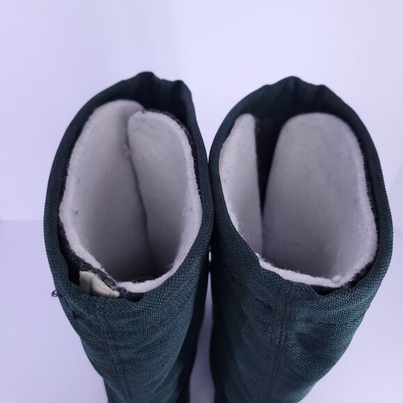 Sorel Kaufman Canada Women’s 10 Green Black Winter Snow Boots Insulated Liner - Picture 8 of 14